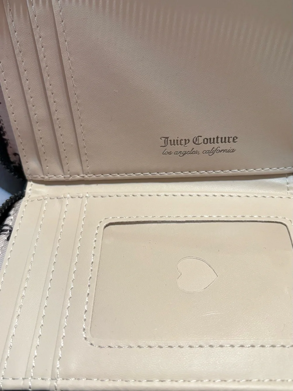 Juicy Couture Black Clutch with Crystal Logo Accents
